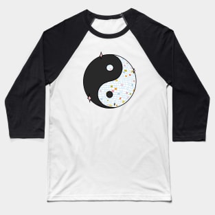 Yinyang Disco Ball Baseball T-Shirt